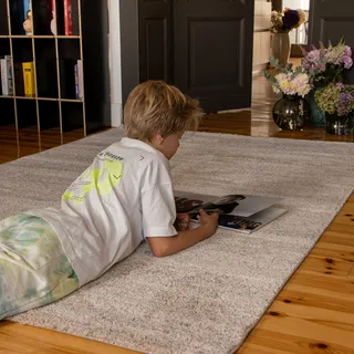 OBSESSION Teppich »My Nassau 772« rechteckig 15 mm Höhe meliert, weiche Qualität, Esszimmer, Wohnzimmer, goldfarben