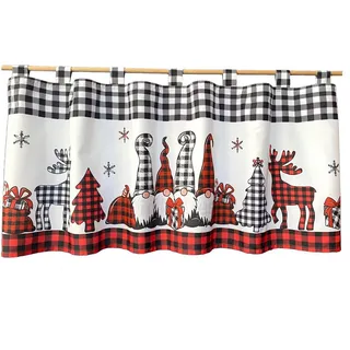 WECKBRODT »Wichtel + Hirsch« Schlaufen 1, Stk. tlg. Bistro, Microsatin, Weihnachten, HxB 45x120cm, Gardine, Store,