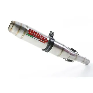 Gpr Exhaust Systems Deeptone Inox Beta Rr 125 Enduro Lc 4t 10-16 Homologierter Slip On Schalldämpfer - Satin Silver / Satin Silver - Homologated