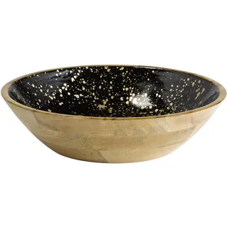 APS Schale MANGO, Mangoholz, Epoxidharzbeschichtung innen, Ø 37 cm, 4 Liter, Obstschale, Salatschüssel, Schüssel