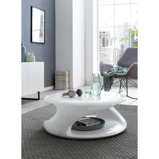 SalesFever Couchtisch »Design-Wohnzimmertisch für stilvolles Wohnen« mit modernem Lounge Charakter, weiß