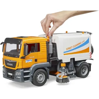 Bruder 03780 - MAN TGS LKW Straßenreinigung gelb/weiß 1:16