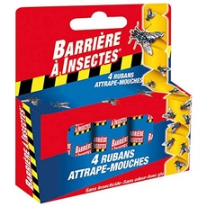 BARRIERE A INSECTES Barrier Insect A Barfly attrape-mouches 4 Rollen, Band rot, 9,5 x 2 x 8 cm