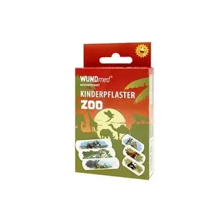 WUNDmed® Pflaster Zoo bunt normal & klein 1,9 cm x normal 6,3 cm; klein 3,8 cm cm, 10 St.