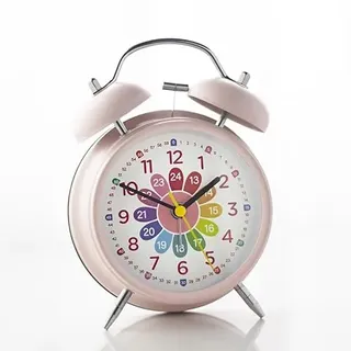 Doppelglockenwecker mit Nachtlicht,Kinderwecker ohne Ticken,Klassischer Lauter Doppelglockenuhr Mit Hintergrundbeleuchtung,Leiser Nachttisch Wecker,Lauter Alarm,Kinderwecker für Jungen und Mädchen