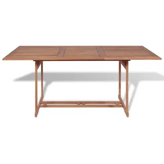 vidaXL Gartentish 180x90x75 cm Teak Massivholz - Braun