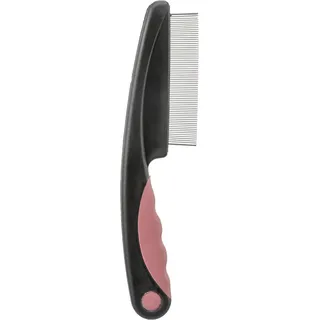 Trixie Floh- und Staubkamm 15 cm schwarz/altrosa