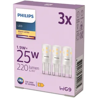 Philips LED Standard Brenner 8720169302075 1,9 W G9 warmweiß 3 St.