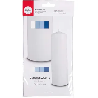 Rayher Verzierwachs Blau-Töne 4 Platten 20 x 6,5 cm