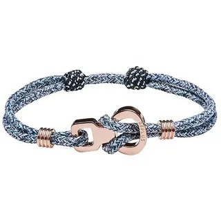8 B Plus French Kiss Armband - Grey Melange / Rose Gold Plating - One Size