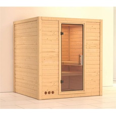 Bild Sauna Mojave 40mm ohne Saunaofen Klarglastür