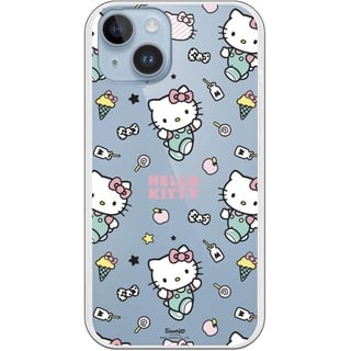 Personalaizer Hello Kitty Stickers Flexible Schutzhülle für iPhone 15 Plus