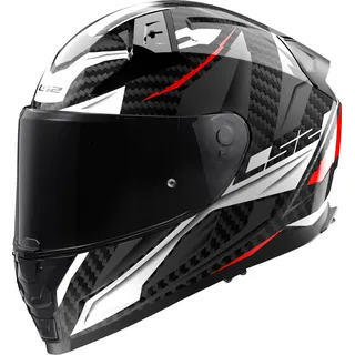 LS2 Vector II Carbon Savage Schwarz/Weiß/Rot M