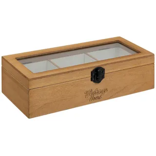 Atmosphera Createur d ́interieur Schmuckkästchen Be Vintage 25/6,8/10,5 cm , Braun , Holzwerkstoff , 6.8x10.5x25 cm , Ordnen & Aufbewahren, Schmuckaufbewahrung