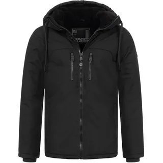 Winterjacke ALESSANDRO SALVARINI "A. Salvarini Herren Winterjacke AS332", Herren, Gr. 3XL, schwarz, Obermaterial: 100% Polyester PES., Jacken Winterjacke