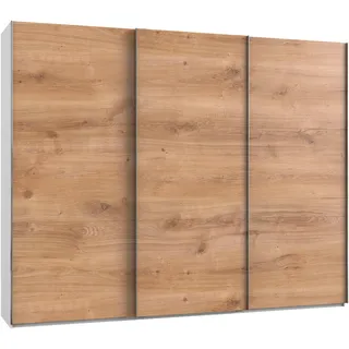WIMEX Schwebetürenschrank Level 300 x 236 x 65 cm Weiß/Eichefarben