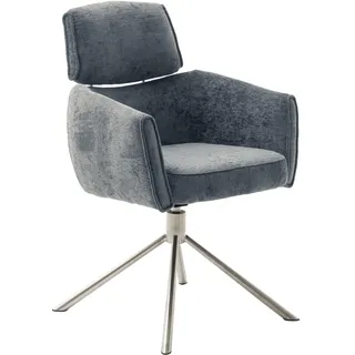 MCA Furniture Esszimmerstuhl QUEBEC grau 2er Set