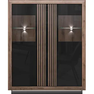 Forte Savona 133 x 161,8 x 42,3 cm schwarz / braun