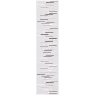 Happy Home MIGNON Schiebegardine Klettband 60 x 245 cm Grau