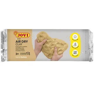 Jovi Air Dry Modellierpaste, luftgetrocknet, ohne Backofen, Ocker, leicht zu reinigen, 1 kg (86O)