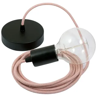 Creative Cables Rd71 Zigzag 2 M Hängelampe - Ancient Pink / Black - One Size