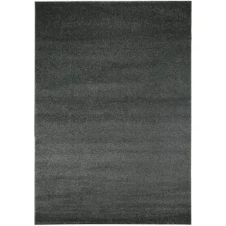 Andiamo Teppich ANDIAMO "Jerez" Gr. 3, grau (dunkelgrau), B:120cm H:8mm L:170cm, Kunstfaser, Teppiche, Teppich, Kurzflor, gewebt, Uni-Farben, auch als Läufer