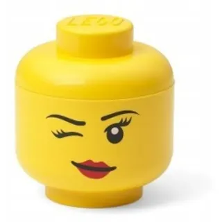 Room Copenhagen Aufbewahrungskiste Lego Kopf Mini 1-tlg. gelb