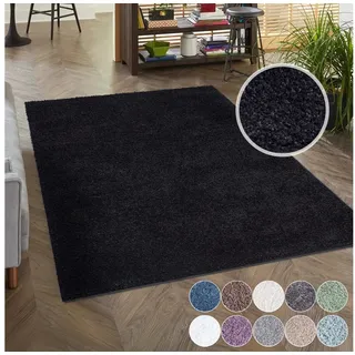 Carpet City »City Shaggy« rechteckig 30 mm Höhe Auch als Läufer, Langflor, Uni, Shaggy, flauschig-weich,