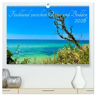 Fischland zwischen Ostsee und Bodden (hochwertiger Premium Wandkalender 2026 DIN A2 quer), Kunstdruck in Hochglanz: Faszinierende Bilder einer Ostseehalbinsel (CALVENDO Orte)