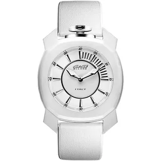 GAGA MILANO Analoge Herrenuhr Quarz mit Edelstahlarmband 7050FR01S0FLGM0, Silber