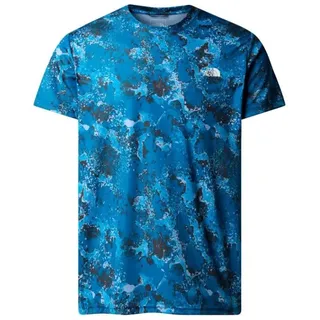 The North Face Reaxion Amp T-Shirt Adriatic Blue Moss Camo Print S