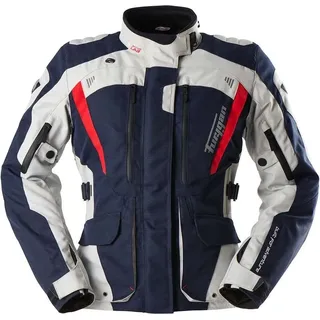 Furygan Apalaches Evo Textiljacke wasserdicht Damen - Dunkelblau/Hellgrau/Rot / 3XL