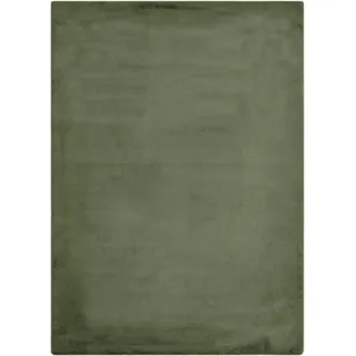 -luxor- living Kunstfell Coste Flauschiger Teppich Schlafzimmer - ideal zur Verwendung als Bettvorleger Schlafzimmer - gemütlicher Fellteppich Lammfell Imitat 60 x 120 cm dunkelgrün