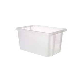 Curver 225404 Drehstapelbehälter ESSENTIALS Drehstapelbox 45L, transparent stapelbar Transparent 1