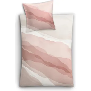 Kleine Wolke Bettwäsche Satin NESRIN Old Rose 155 x 220 cm und 80 x 80 cm - Rosa