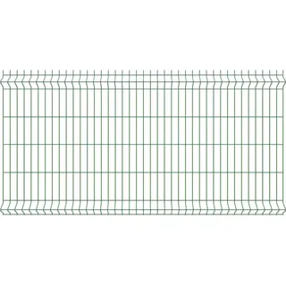 1a-Handelsagentur Strong Stabmattenzaun grün Einstabmatte 200x103 cm mit 2 V-Sicken Gartenzaun neu