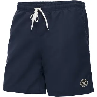 Ladeheid Badehose Herren, Bequeme Lange Badeshorts mit Breitem Gummibund, Kordelzug und Taschen, Schwimmhose Boardshorts – LA40-129 (Marine/Blau, XL)