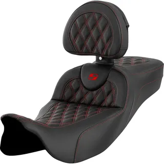 Saddlemen RoadsofaTM A808-07r-184red Motorradsitz - Black / Red - One Size