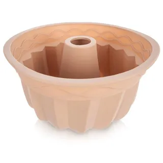 Silikon-Kuchenform mit Kamin, beige, 23,5 cm