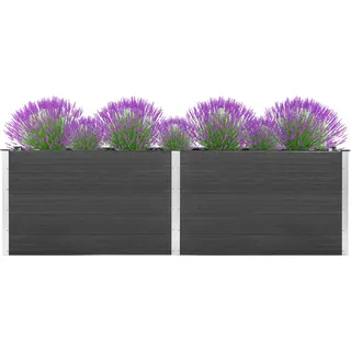 Best Möbel Garten-Hochbeet 200x100x91 cm WPC Grau - Beete Cloris Neu3924094 2parcel - Grau
