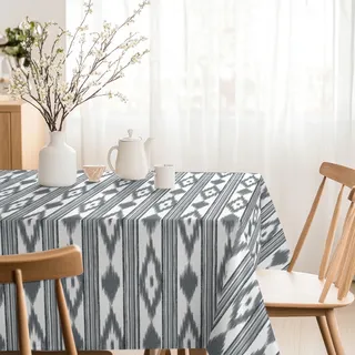 Martina Home Harzbeschichtete Tischdecke Inseln, 220 x140 cm, Schwarz