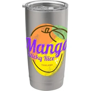 Mango Sticky Rice für Thailand Urlaub Food Lover und Koch Doppelwandiger Edelstahl-Thermobecher