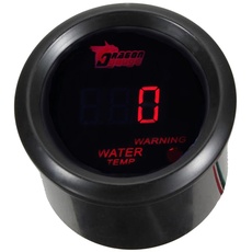 Mintice Universal 2" 52mm Auto KFZ Rot LED Licht Anzeige Digital Wasser Temperatur Temp Instrument Messgerät