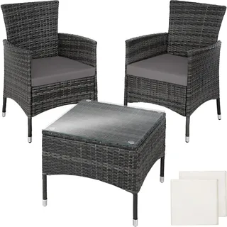 Tectake tectake® Rattanset für 2 Personen