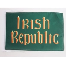 FLAGGE REPUBLIK VON IRLAND 45x30cm mit kordel - IRISCHE FAHNE 30 x 45 cm - flaggen AZ FLAG Top Qualität