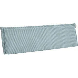 PAIDI Rückenkissen "Cord in verschiedenen Ausführungen, Relaxkissen, 90/120/140 cm Breite" Rückenlehne für Bett und Sofa, abnehmbarer und waschbarer Bezug, dusty blau