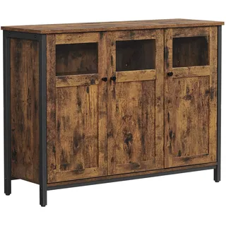 VASAGLE Sideboard 100 x 75 x 35 cm braun