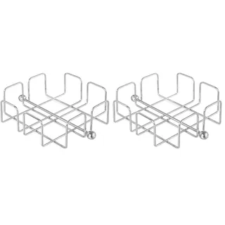 HENDI Serviettenhalter, Verchromter Draht, Serviettenständer, 190x190x(H65mm, Edelstahl (Packung mit 2)