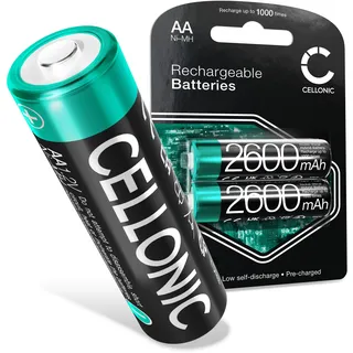 CELLONIC, Akku kompatibel mit Siemens Gigaset C620, Gigaset C620A, Gigaset C620H (2600mAh, 4X 1.2V) 4X Ersatzakku 4X AA Mignon LR6