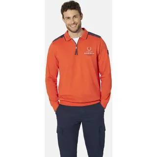 Langarm-Poloshirt BABISTA "Langarm-Poloshirt VELGIO", Herren, Gr. XL, rot (hellrot), Obermaterial: 60% Baumwolle CO. 40% Polyester COOLMAX PES(Coolmax)., Shirts Langarm-Poloshirt